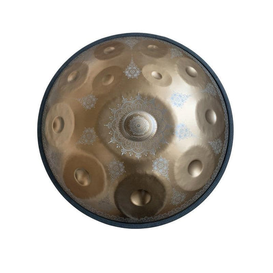 MiSoundofNature Mandala Pattern Stainless Steel Handpan Drum High-end 22 Inch 12 Notes D Minor Kurd Celtic Scale / C Major, Available in 432 Hz and 440 Hz - HLURU.SHOP