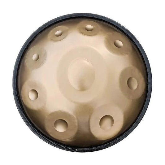 MiSoundofNature STL Handpan Drum Mini 18 Inches Pure Golden 9 Notes G minor Hangdrum - HLURU.SHOP