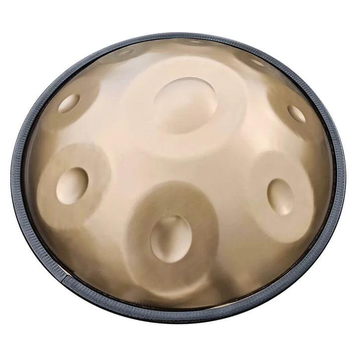 MiSoundofNature STL Handpan Drum Mini 18 Inches Pure Golden 9 Notes G minor Hangdrum - HLURU.SHOP