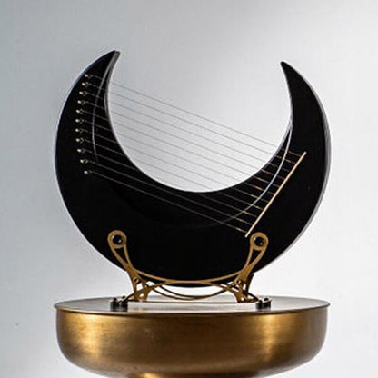 Moon Shape 8/11/15 Strings C/G Tone Maple + Elm Lyre Harp For Kids & Adults - HLURU.SHOP