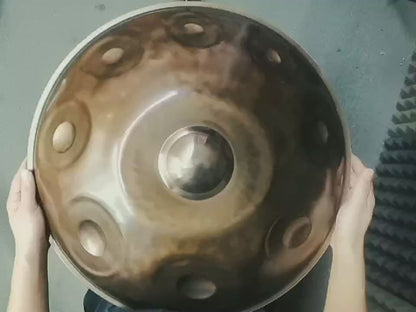 MiSoundofNature Customized E3 Master Version / Standard Version High-end Stainless Steel Handpan Drum, Available in 432 Hz and 440 Hz, 22 Inch 9/10/11/13 Notes Professional Performances Percussion Instrument