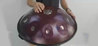 MiSoundofNature DC Handpan Drum Neutron 22 Inches 10 Notes D Minor Kurd Scale Hangdrum