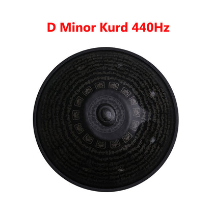 MiSoundofNature Sanskrit Kurd Celtic D Minor 22 Inch 9/10/12 Notes Stainless Steel / Nitride Steel Handpan Drum, Available in 432 Hz & 440 Hz