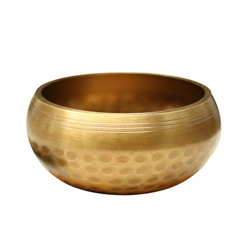 Raindrop Sound Bowl Tibetan Handmade Singing Bowl Yoga Meditation Brass Crafts Music Singing Bowl - HLURU.SHOP