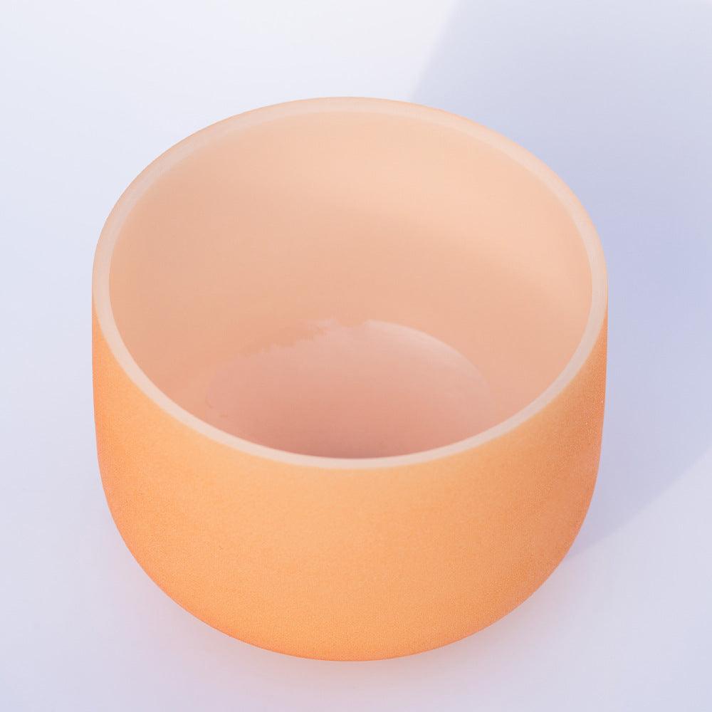 Solid Color 7 Colors 440/432Hz Crystal Singing Bowl Quartz Chakra Bowl Meditation Cleansing Sound bath Bowl - HLURU.SHOP