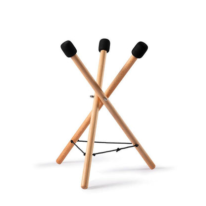 Steel Tongue Drum Bracket, Steel Drum Handpan Stand, Solid Beech Wood Tripod Structure Tank Drum Holder, Ideal for 10 to 22 Inch Percussion Instrument - HLURU.SHOP