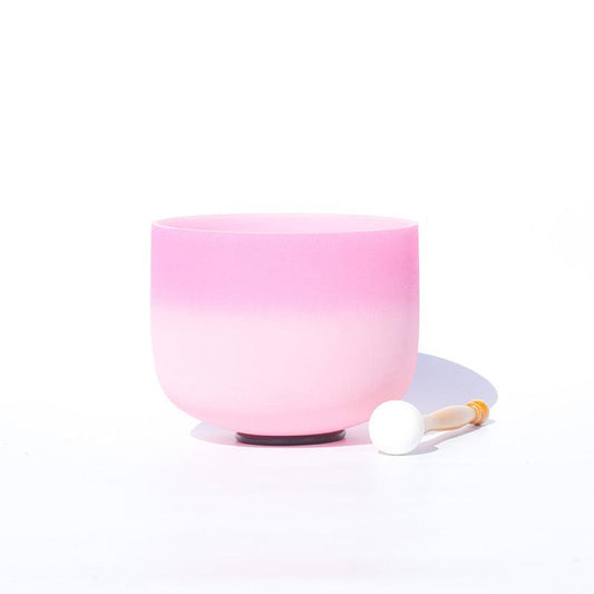 Stitching 7 Colors 440/432Hz Crystal Singing Bowl Rose Quartz Singing Bowl Chakra Sound Bath Bowl - HLURU.SHOP