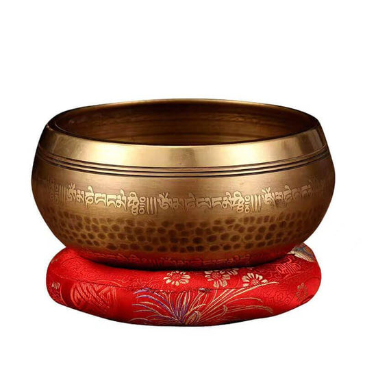 Tibetan / Nepal Handmade Singing Bowl Set - Stick, Cushion 7 Chakra Singing Bowl Set - HLURU.SHOP