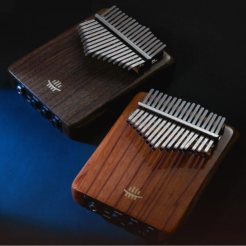 Hluru EQ 17 Key Kalimba Thumb Piano Black Walnut Kalimba