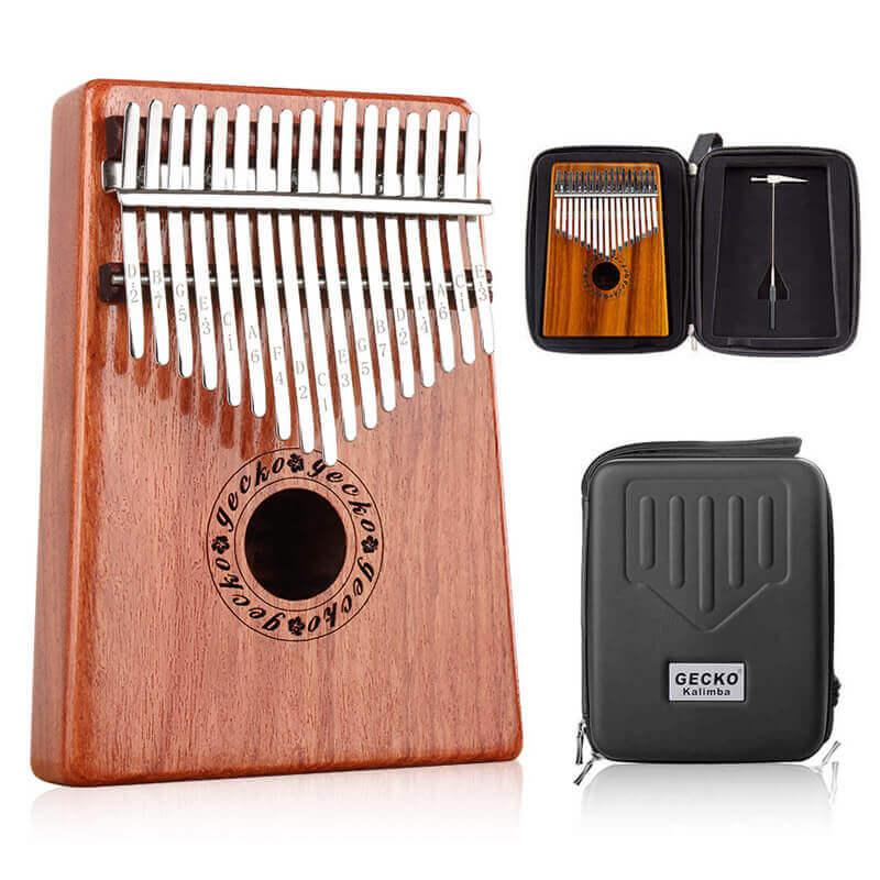 Gecko Kalimba 17 Key Thumb Piano Instrument C Major Beginners